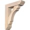 Ekena Millwork Olympic Slat Smooth Bracket w/ Offset Brace, Douglas Fir, 5 1/2"W x 20"D x 24"H BKT0604X20X24OLY06SDF - alternate 1